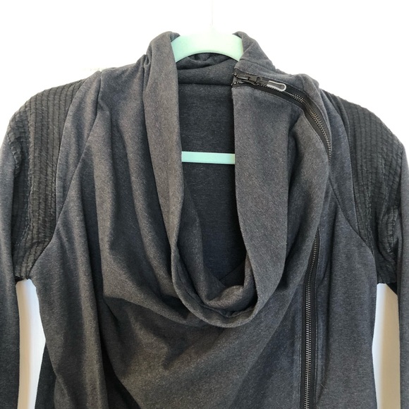 Lululemon Sway cowl-neck jacket, charcoal grey, size 4 - Picture 3 of 11